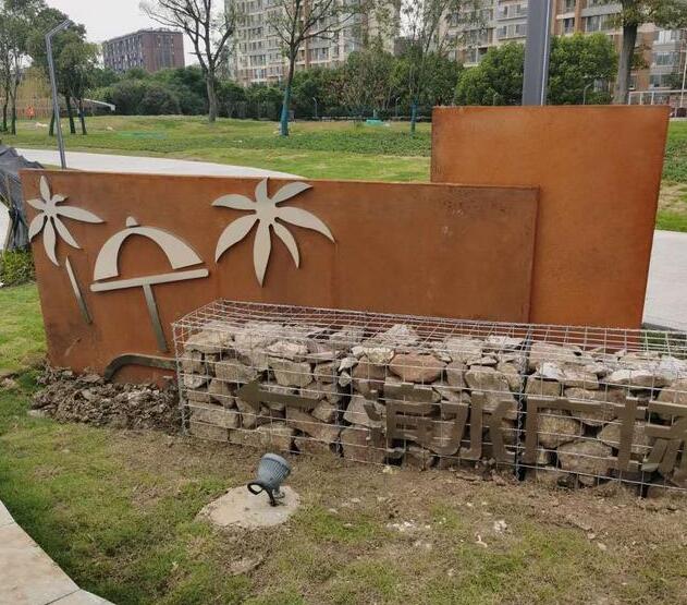 容县锈钢板挡土墙